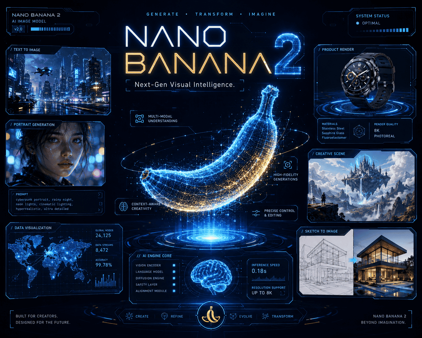 Detailed illustrated city map created with Nano Banana 2